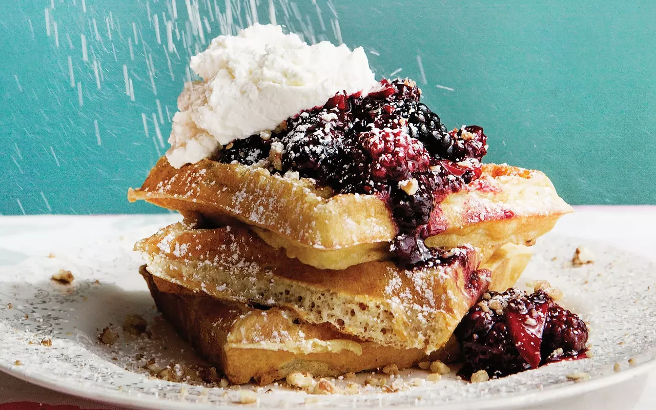 the waffles at seed sprout spoon