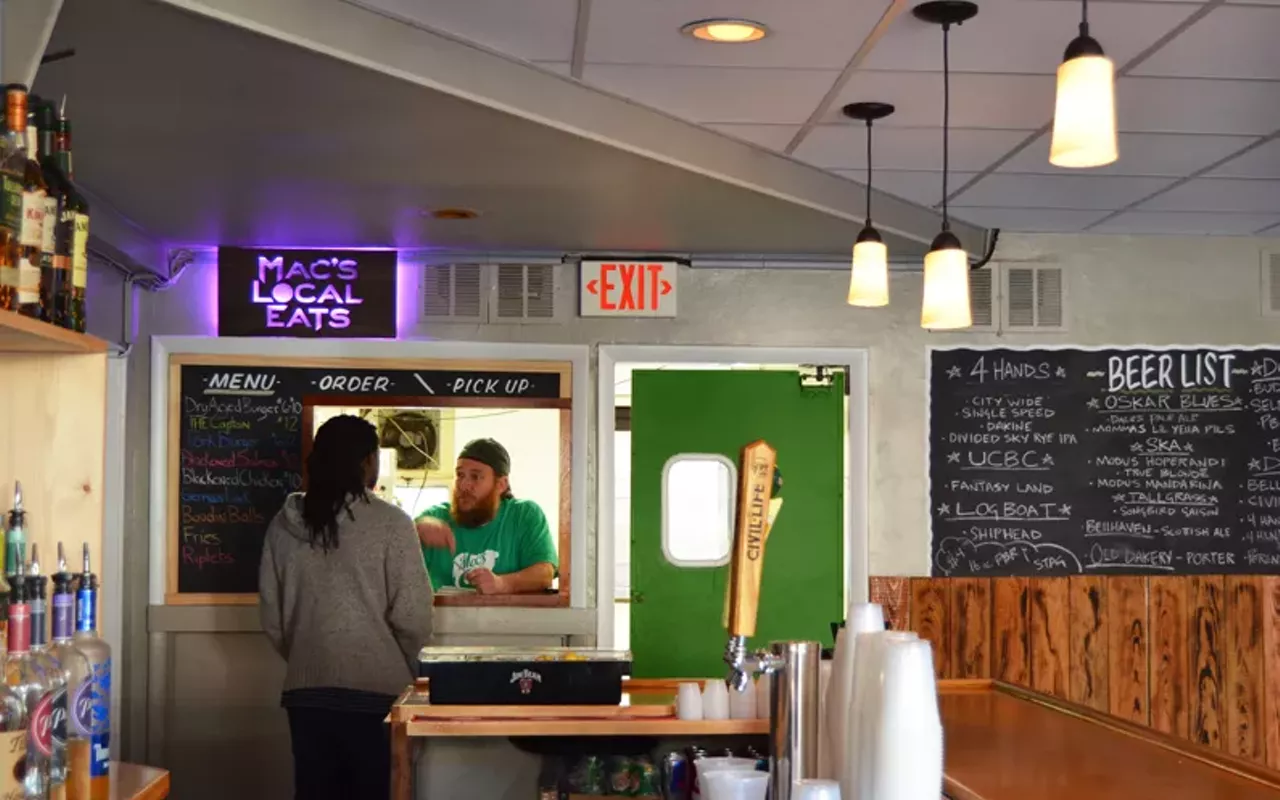 mac's local eats currently operates a food window at tamm avenue bar.