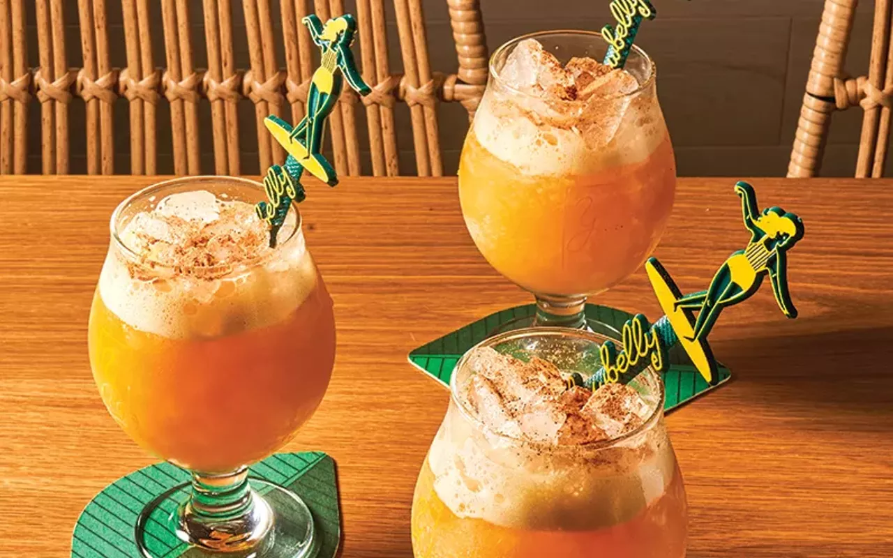 the lion's share is a popular sherry-based cocktail at yellowbelly.